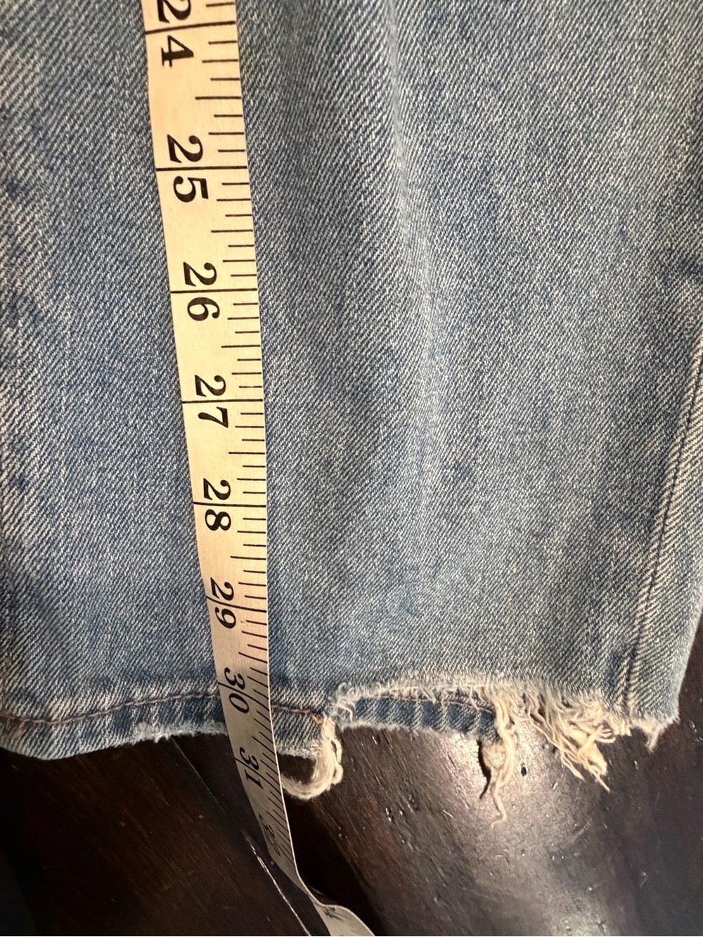 American Eagle Outfitters Light Blue Distressed baggy jeans women’s size 4 - Picture 7 of 8